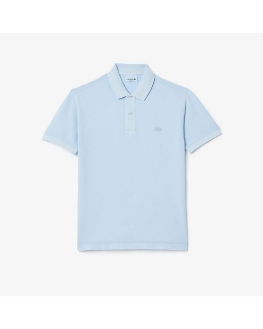 Lacoste Blue Classic-Fit Natural Dye Polo Shirt for men