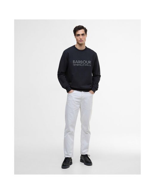 Barbour Blue Bertie Blackstreak Logo Sweater for men
