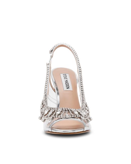 Steve Madden White Stiletto Court Shoes