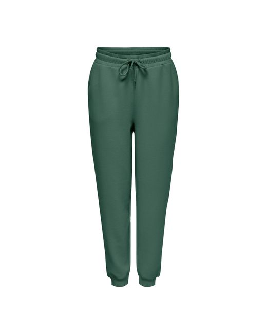 Only Play Green High Waist Closed Hem Jersey Joggers