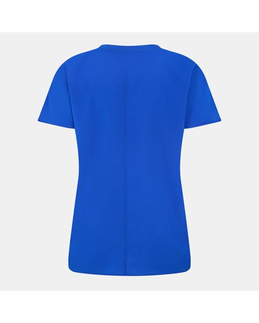 French Connection Blue Crepe Crew Neck T-Shirt