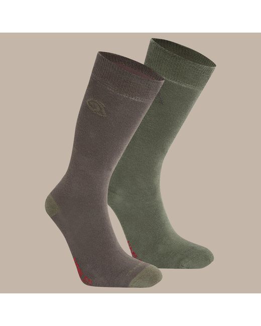 Craghoppers Gray Nosi Life Twin Pack Socks for men