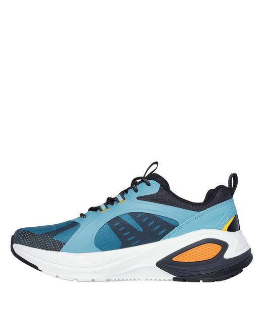 Skechers Blue Monomesh Lace Up Classic Low-Top Trainers for men