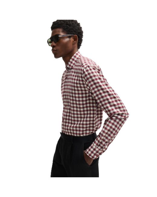 Boss Red C Hal Spread Long Sleeve Oxford Shirt for men