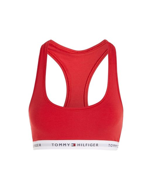 Tommy Hilfiger Red Bralette Print