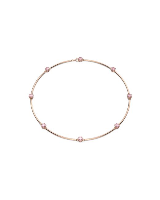 Swarovski Metallic Conste Crystal Chain Necklace