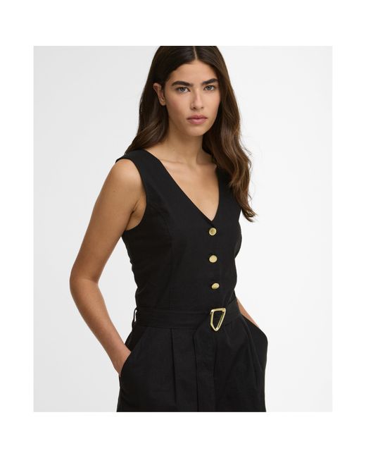 Barbour Black Playsuit