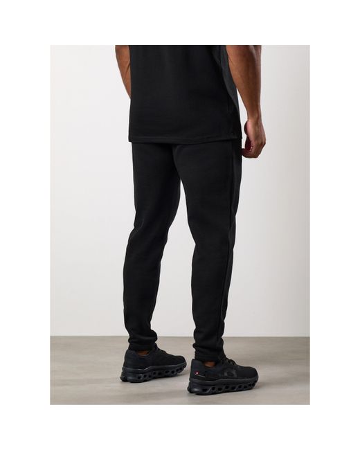 Gym King Black Cotton Open Hem Joggers for men