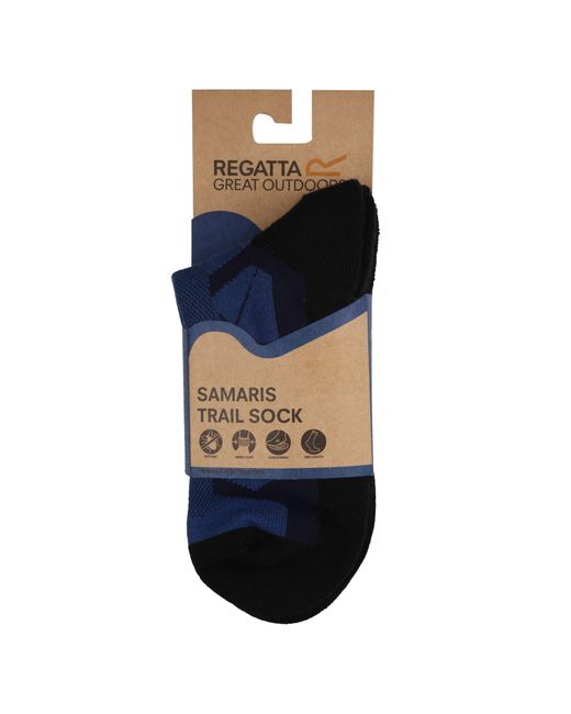 Regatta Blue 2 Pack Outdoor Active Socks for men