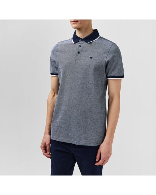 SoulCal & Co California Blue Pique Polo Shirt for men