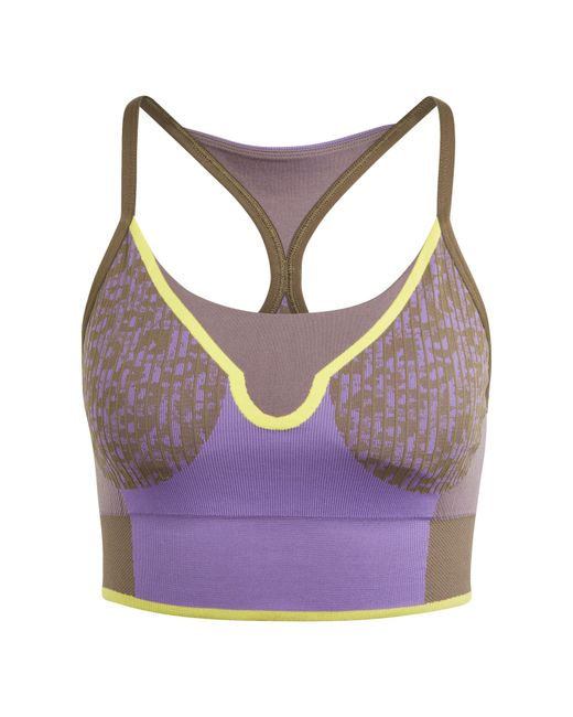 Adidas Purple Non Wired Medium Impact Sports Bra