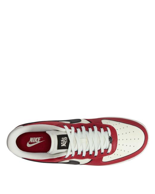 Nike Red Air Force 1 07 Shoes for men