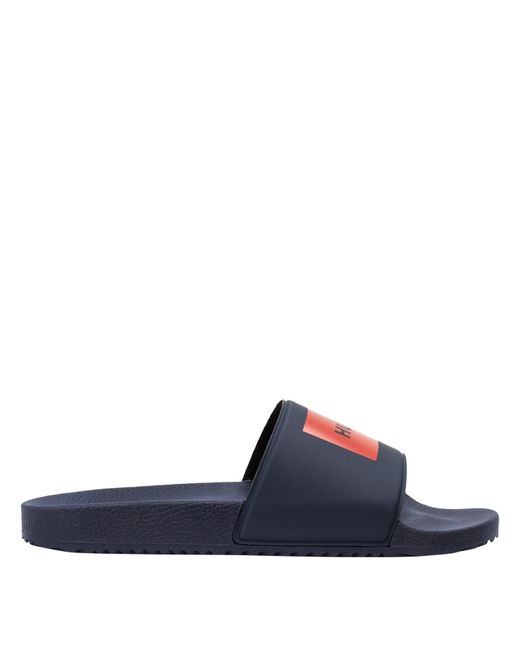 HUGO Blue Iconic Sliders With Logo Detail for men