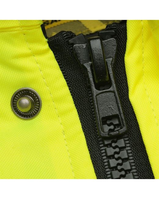 Dunlop Yellow Hi Vis Bomber Jacket for men