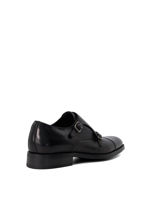 Dune Black Sullivan Monk Shoes for men