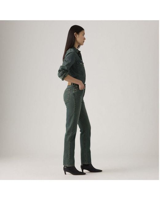 Levi's Green 501 Straight-F