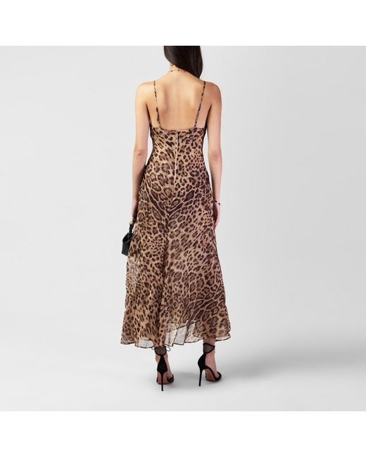 Bardot Brown Leopard Maxi Dress