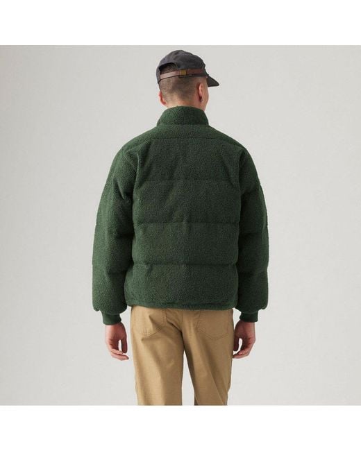 Levi's Green Levi's Rocky Shrt Puffer for men