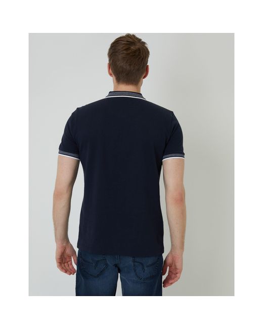 Threadbare Blue Tb Honey Short-Sleeve Polo Shirt for men