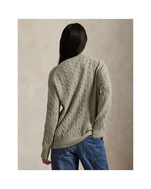 Polo Ralph Lauren Natural Cable Crew Neck Jumper