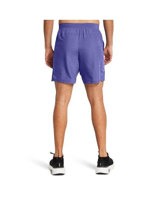 Under Armour Blue Ua Launch 7In Shorts for men