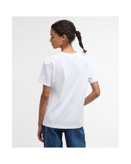 Barbour White Bedale T-Shirt