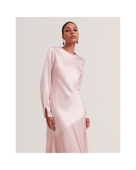 Ted Baker Pink Long Sleeve Maxi Dress