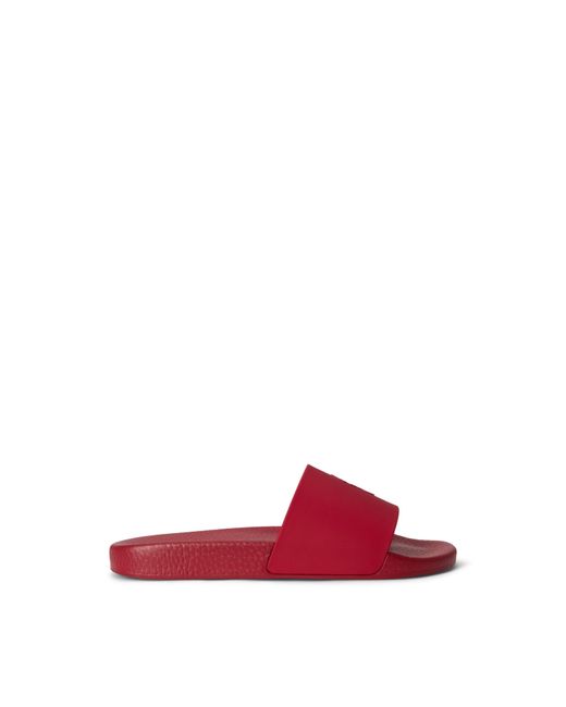 Polo Ralph Lauren Red Pool Slides for men