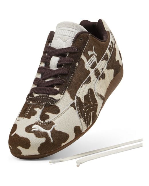 PUMA Brown Speedcat Pony Low-Top Trainers