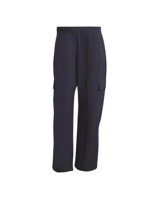 Adidas Originals Blue Double Knee Cotton Jeans for men