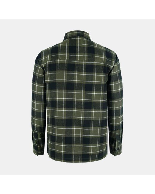 Firetrap Green Anthm Long-Sleeve Patterned Shirt for men