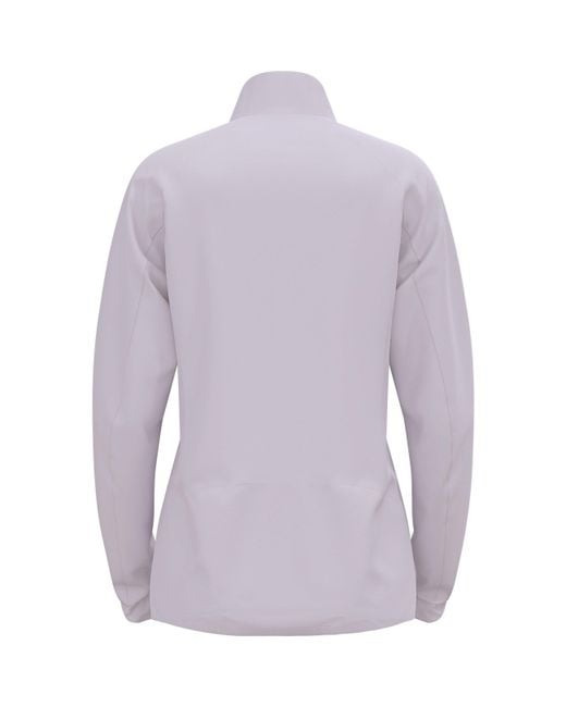 Odlo Purple Brensholmen Windproof Water-Repellent Long Sleeve Softshell Jacket