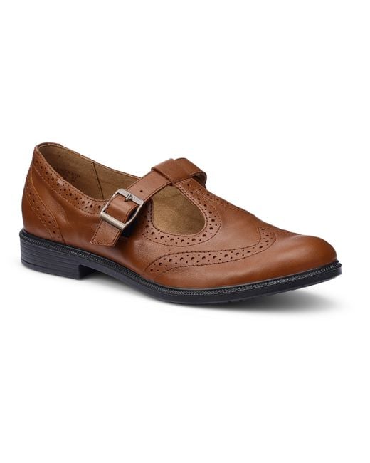 Hotter Brown Lumen Standard Fit T-Bar Shoes