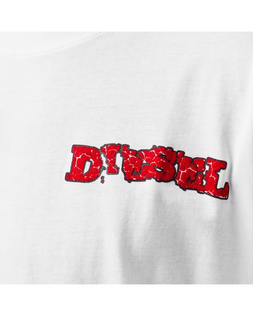 DIESEL White T-Box T-Shirt for men