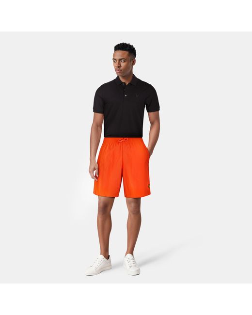 Lyle & Scott Orange Swim Shorts for men