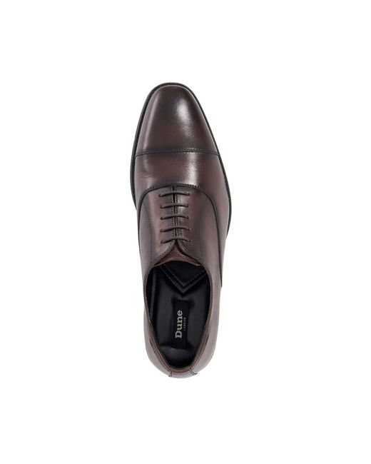 Dune Brown Steffon Derby Shoes for men