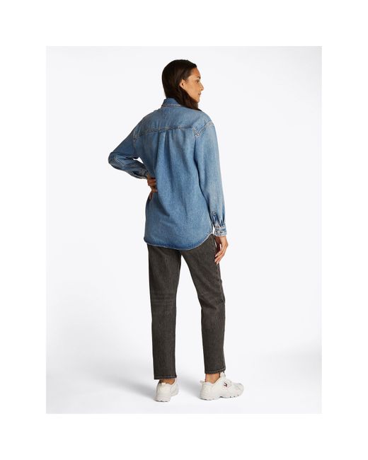 Tommy Hilfiger Blue Denim Long Sleeve Relaxed Fit Shirt