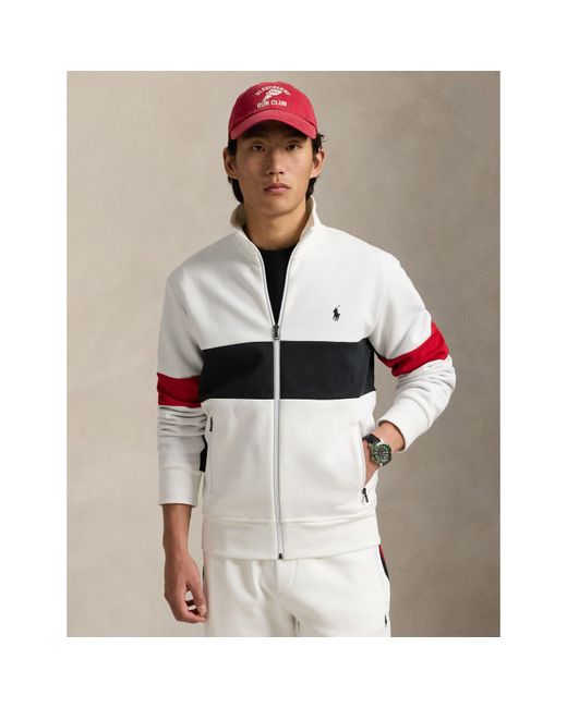 Polo Ralph Lauren White Full Zip Soft Fabric Fleece for men
