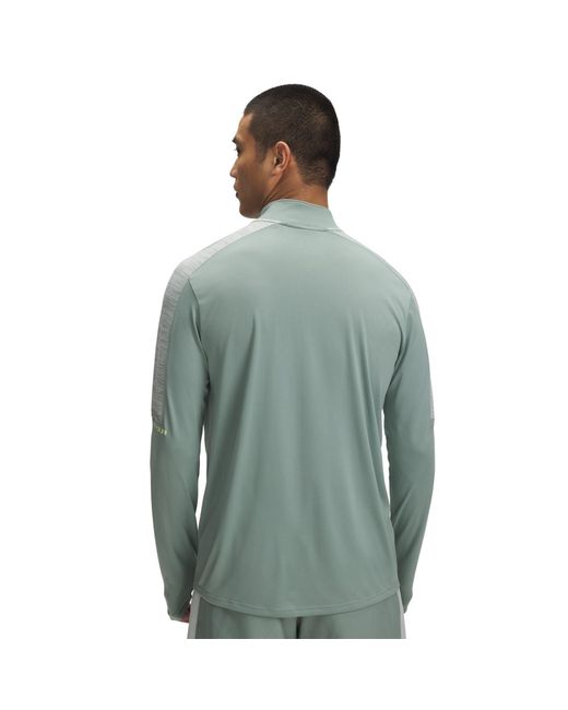 Under Armour Green Tech Zip Neck Long Sleeve Sweatshirt for men