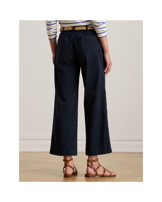 Ralph Lauren Blue Yurshane Straight Leg Trouser
