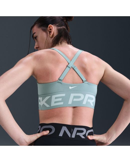 Nike Gray Indy Plunge Non Wired Medium Impact Sports Bra