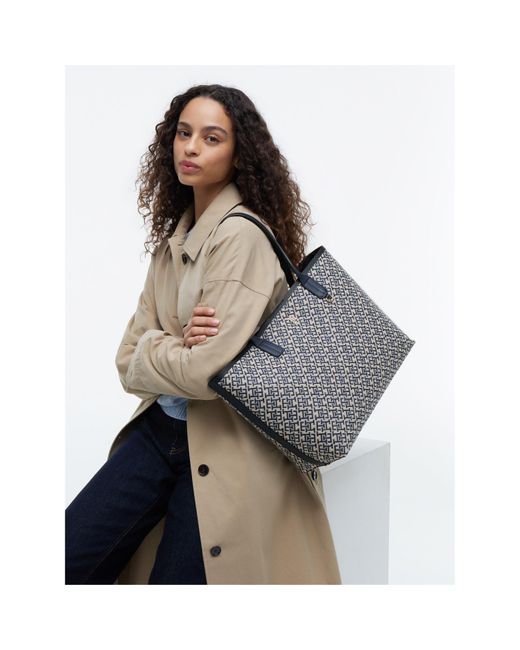 Tommy Hilfiger Gray Tote Bag