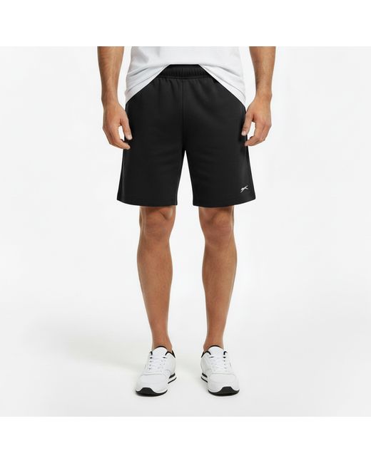 Slazenger 1881 Black Fleece Shorts for men