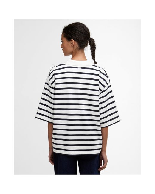 Barbour Blue Inez Striped T-Shirts