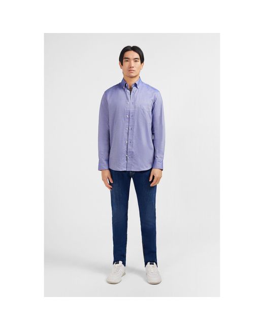 Eden Park Blue Cotton Shirt for men