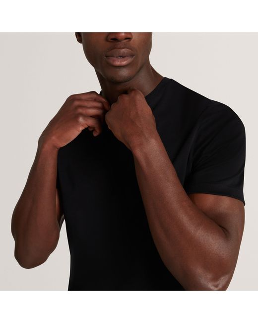 Ted Baker Black Ss Slim Soft Touch Tee for men