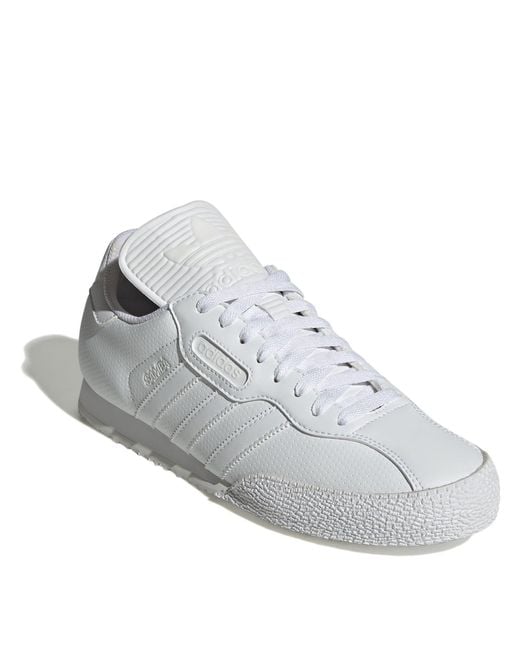 Adidas White Samba Super Trainers for men