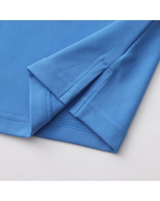 Slazenger 1881 Blue Tennis Short Sleeve Performance Polo Shirt for men