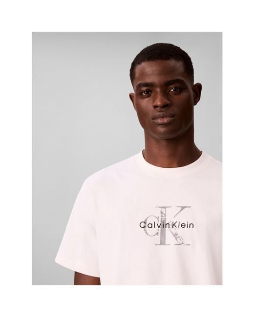 Calvin Klein White Ckj Distressed Mnlgo Sn64 for men