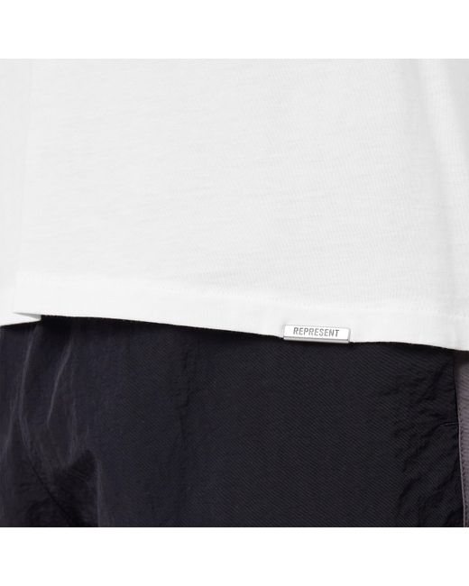 Represent White T-Shirt for men